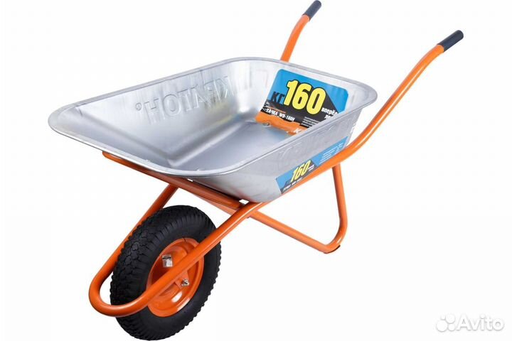 Тачка строительная кратон WB-160HR