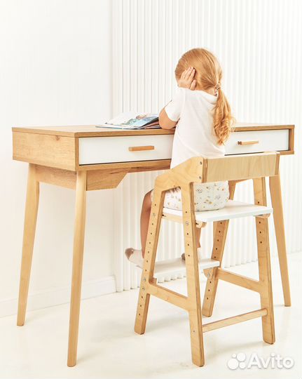 Детский растущий стул ортопедический. В стиле Икеа