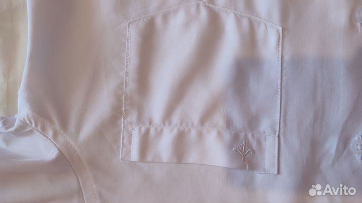 Рубашка белая с коротким рукавом