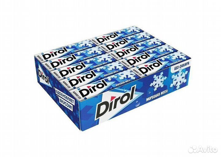 Жевательная резинка Dirol Мята Без сахара (опт)