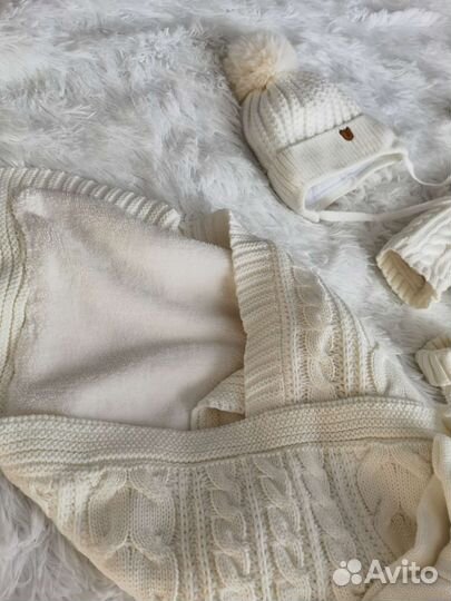 Вязаный конверт на выписку