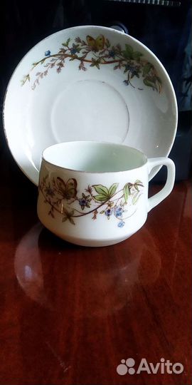 Чайная пара нгф Грузино 1920-е годы