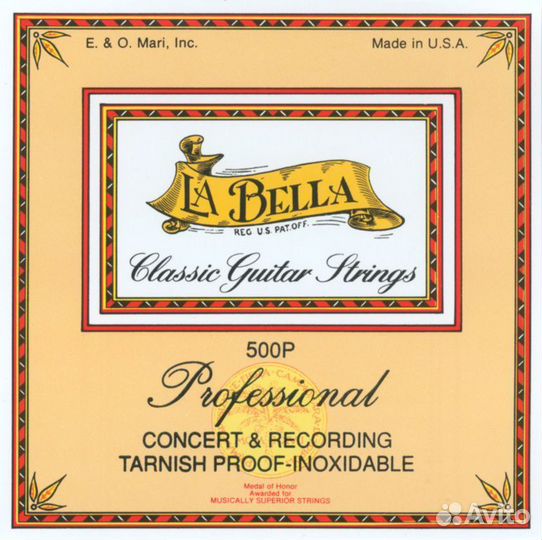 Струны для классической гитары La Bella 500P