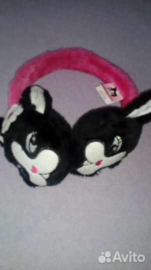 Меховые наушники для девочки новые
