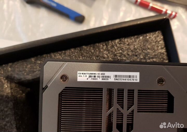 Видеокарта gigabyte RTX 3070Ti