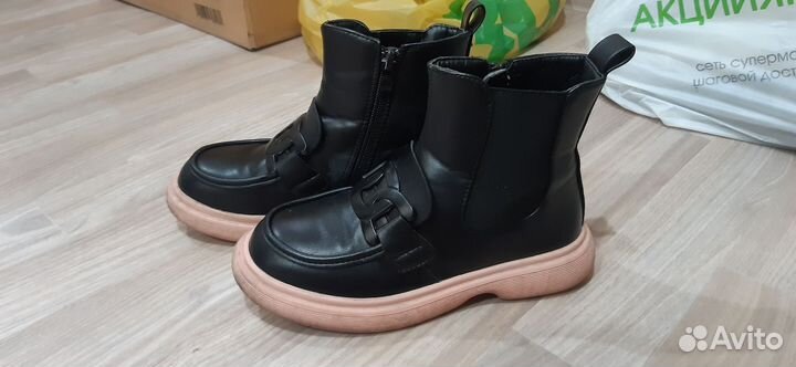 Ботинки демисезонные для девочки 33 размер