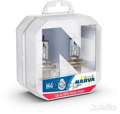 Лампа H4 Range Power 50+ 12V 60/55W (к-кт 2шт