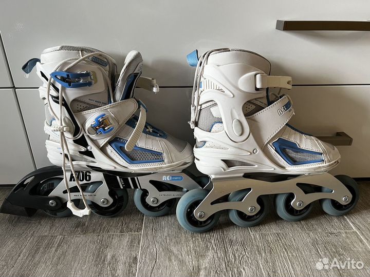 Роликовые коньки для девочек (размер 38)