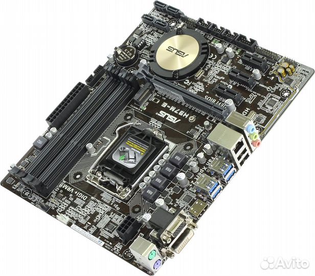 Мат. плата asus H97M-E (RTL) LGA1150 PCI-E Dsub+DV