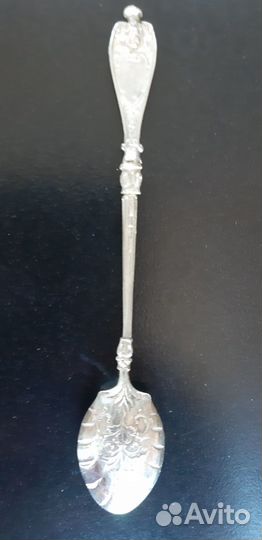 Чайные ложки серебро 925 ручная работа с фианитом