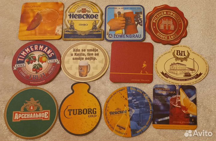 Бирдекели, костеры, бирматы. Картон