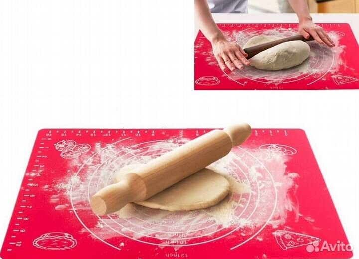 Коврик силикон для раскатки теста 45 х 65 см