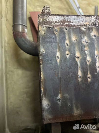 Печь отопительная (буржуйка) с водяным контуром