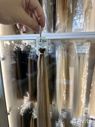 Профессиональные длинные волосы для горячего наращ