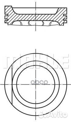Поршень комплект VAG 2.0 2E 83мм 034 99 01 Mahl