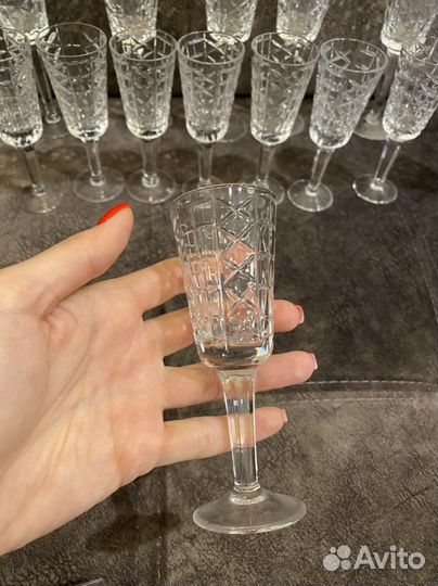 Бокалы стекло фужеры рюмки СССР