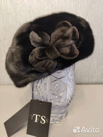 Норковый берет мягкий