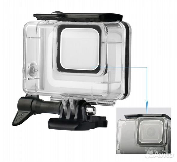 Аквабокс чехол + 3 фильтра для GoPro Hero 7 до 45м