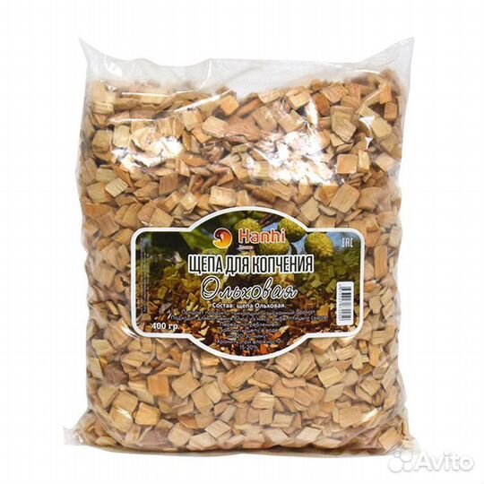 Щепа для копчения, ольховая, сливовая и др. 400 г