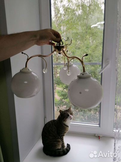 Люстра потолочная бу