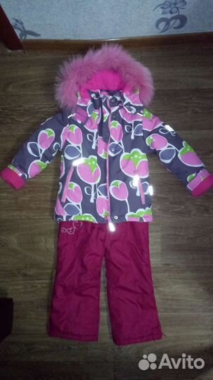 Зимний костюм для девочки на рост 98