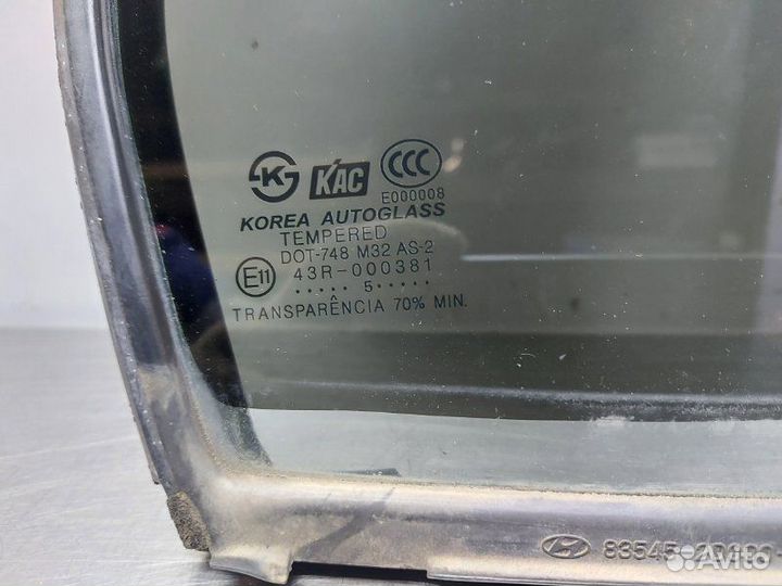 Форточка стекло глухое задняя правая Hyundai
