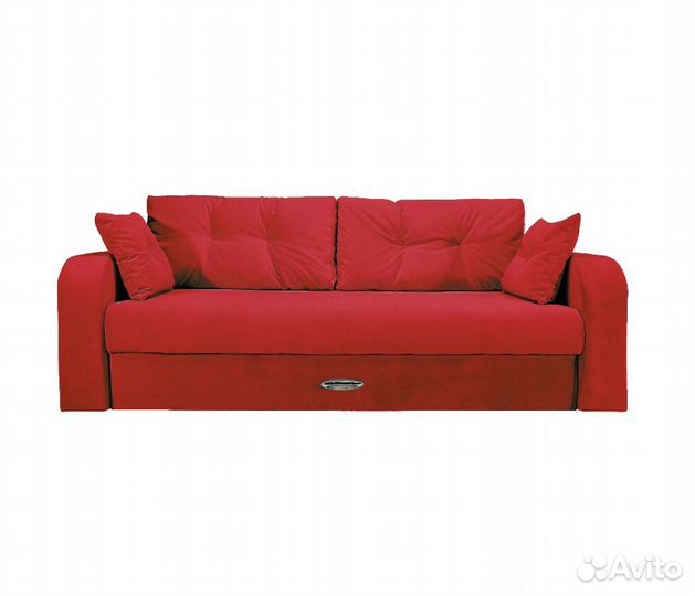Диван-еврокнижка Дублин Люкс красный