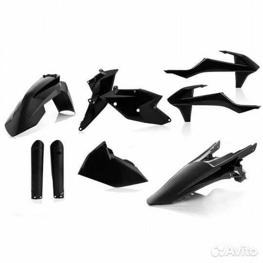 Комплект пластика KTM EXC/EXC-F 2017-2018 Черный