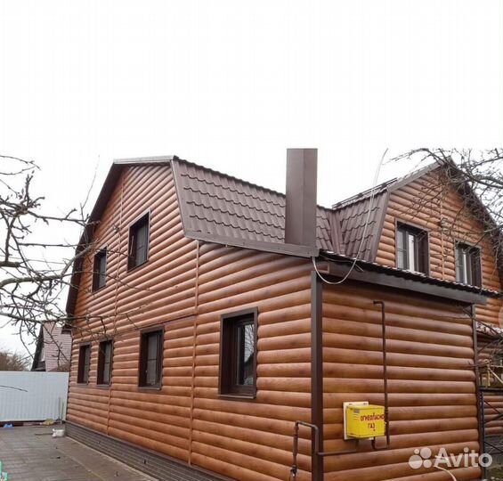 Монтаж фасадных панелей сайдинга