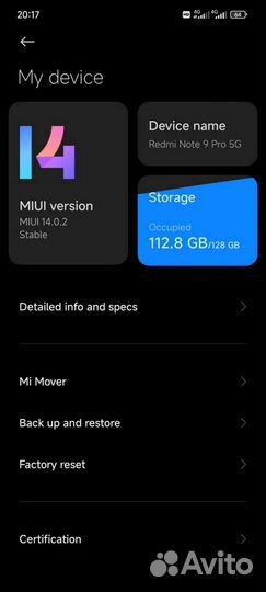 Redmi note 9 pro 5G