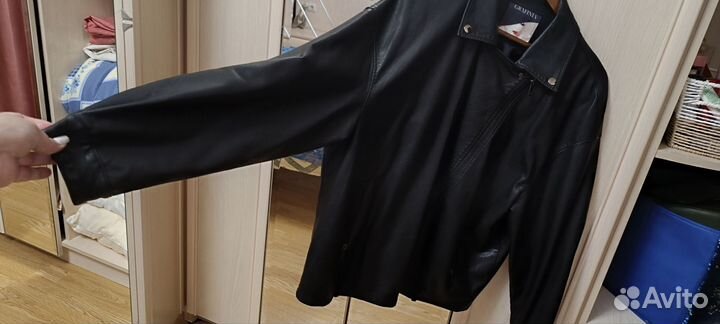Куртка кожаная женская 54 56