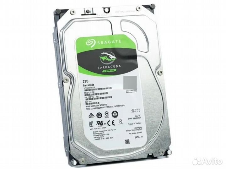 Seagate 1 тб Внутренний жесткий диск BarraCuda