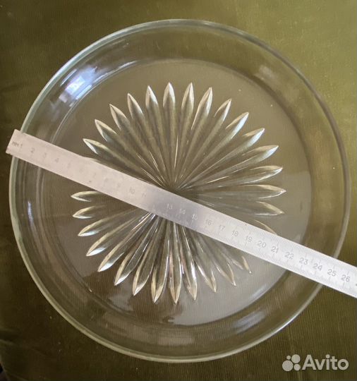 Блюдо поднос стекло СССР