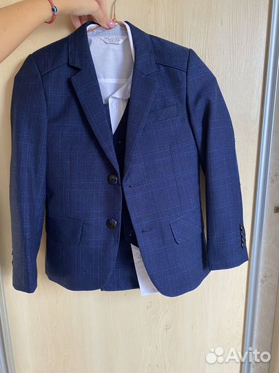 Школьный костюм для мальчика 122 128 синий