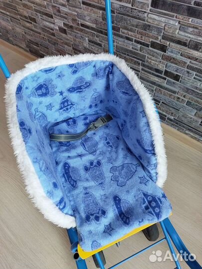 Детские санки с колесами Тимка 5