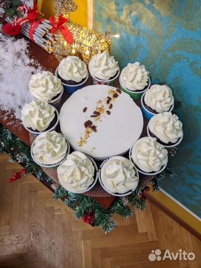 Вращающаяся тортовница, тортовница, деревянная пос