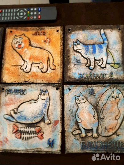 Знаки зодиака из шамотной глины