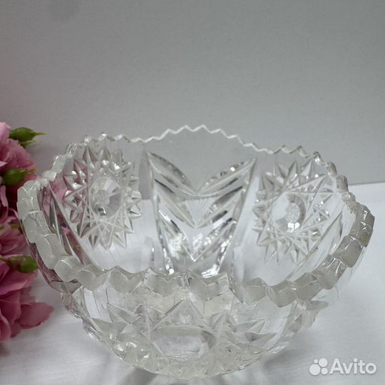 Хрустальная ваза салатница конфетница