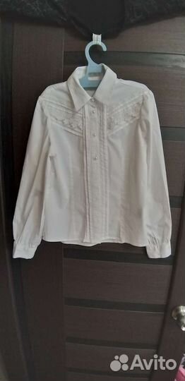 Блузка белая х/б на девочку