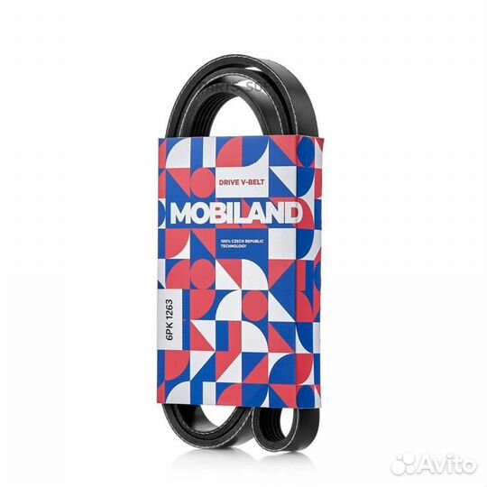 Mobiland 501261263 Ремень 6PK1263 (epdm) для а/м K