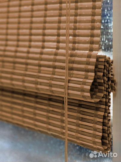 Жалюзи римская штора из бамбука