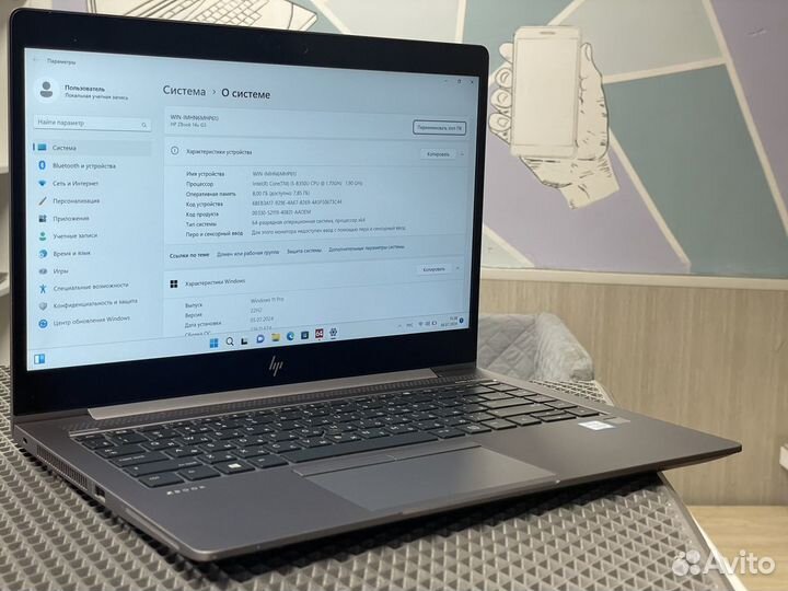 Мощный Hp Zbook i5/8gb/256gb ssd. M2