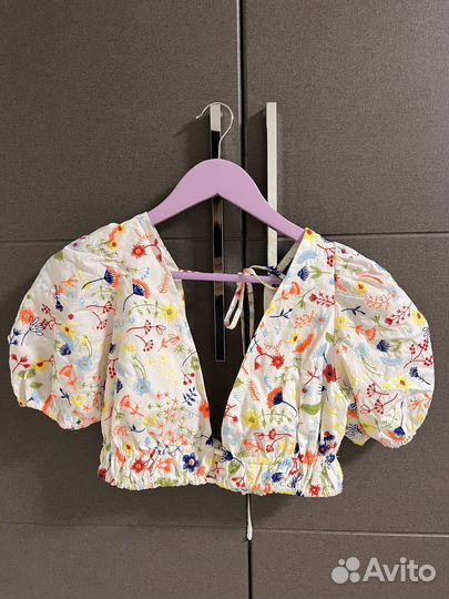 Кроп топ zara