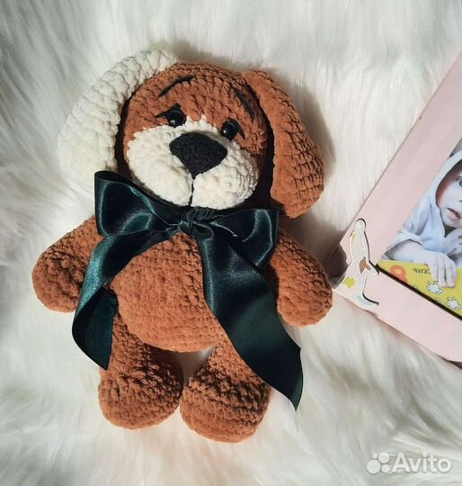 Плюшевая игрушка собака 23 см