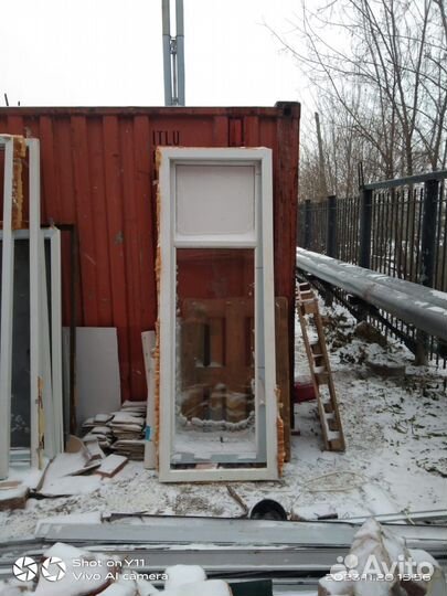 Окно пластиковое бу, дверь пластиковая бу