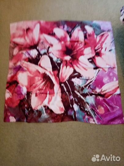 Палантин и платок новые, шелковые