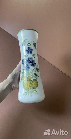 Ваза молочное стекло СССР винтаж