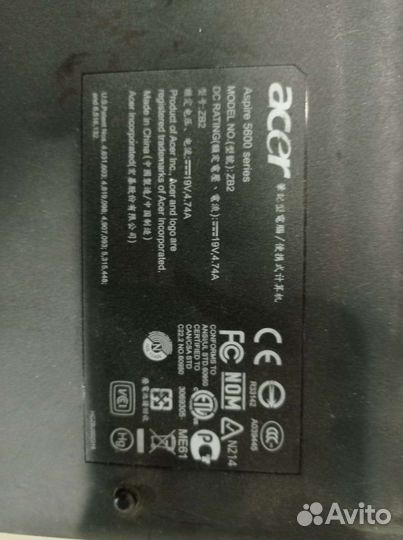 Ноутбук Acer aspire 5600