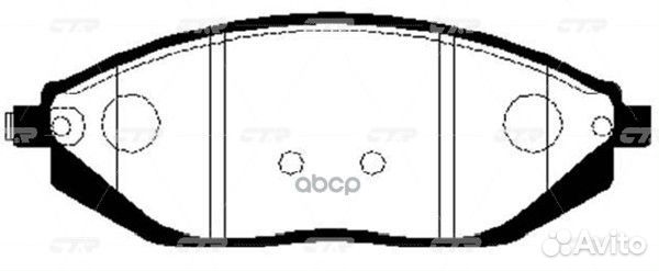 Колодки передние chevrolet Spark 10- CTR GK0451