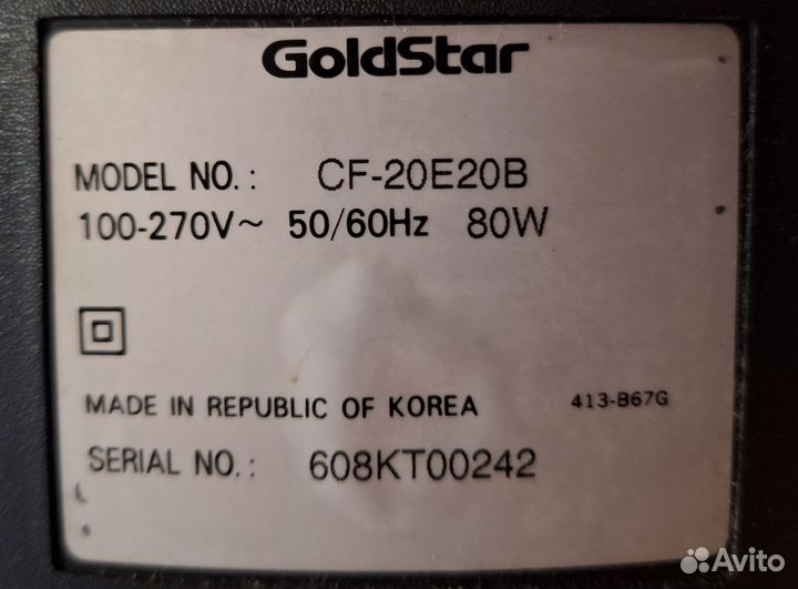 Телевизор Goldstar